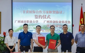 学校与广西科创农业科技集团携手推进甘蔗植保合作